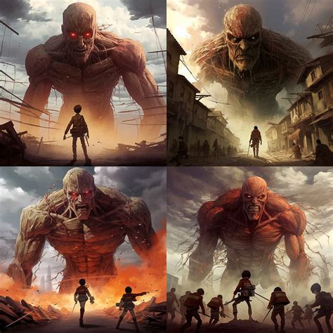 attack on titan ai art|More.